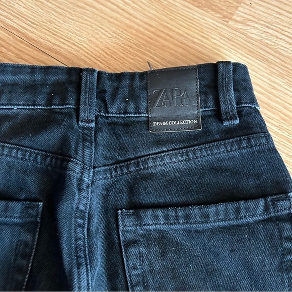 Zara Dark Wash High Rise Mom Jeans Women’s 0 - Picture 10 of 13